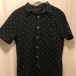 Printed Short Sleeve Button Up